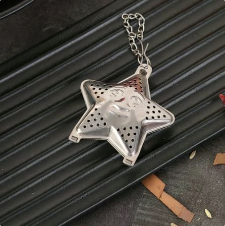 Star Tea Mesh Infuser, Stainless Steel Tea Strainer, Reusable Tea Filter With Chain Hook, Spice, Herb, Tea Seasoning Filter, Large Capacity Tea Infuser for Kitchen Bar Restaurant, Spice Filter Drinkware Gadget Kitchen Tools Accessories Star Tea Mesh Infuser, Stainless Steel Tea Strainer, Reusable Tea Filter With Chain Hook, Spice, Herb, Tea Seasoning Filter, Large Capacity Tea Infuser for Kitchen Bar Restaurant, Spice Filter Drinkware Gadget Kitchen Tools Accessories